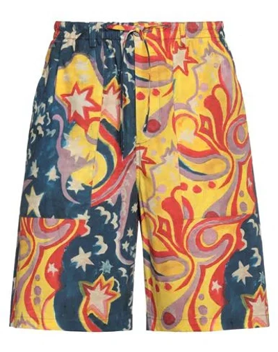 Marni Man Shorts & Bermuda Shorts Yellow Size 32 Cotton