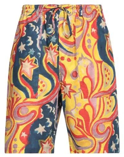 Marni Man Shorts & Bermuda Shorts Yellow Size 32 Cotton