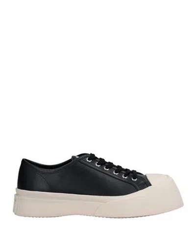 MARNI MARNI MAN SNEAKERS BLACK SIZE 8 SOFT LEATHER