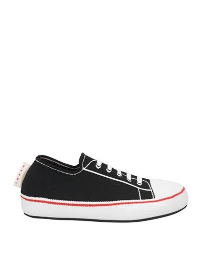 Marni Man Sneakers Black Size 9 Textile Fibers