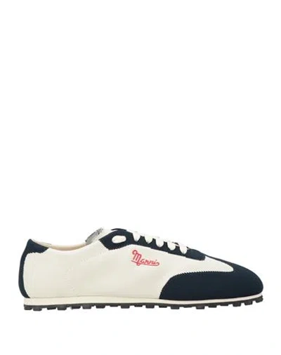 Marni Man Sneakers Ivory Size 7 Textile Fibers In White