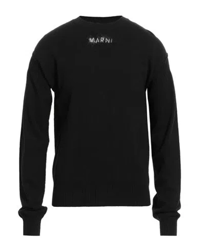 Marni Man Sweater Black Size 40 Virgin Wool, Cashmere