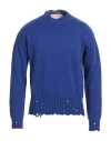 Marni Man Sweater Blue Size 34 Cotton