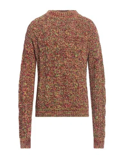 Marni Man Sweater Fuchsia Size 44 Viscose, Cotton In Brown