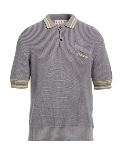 Marni Man Sweater Grey Size 40 Cotton In Gray