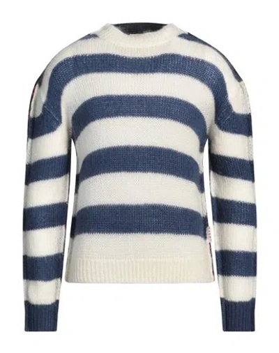 Marni Man Sweater Navy Size 38 Mohair Wool, Polyamide, Virgin Wool, Wool In Blue