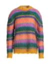 Marni Man Sweater Orange Size 44 Mohair Wool, Polyamide