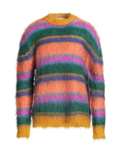 Marni Man Sweater Orange Size 44 Mohair Wool, Polyamide