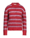 Marni Man Sweater Red Size 40 Mohair Wool, Polyamide