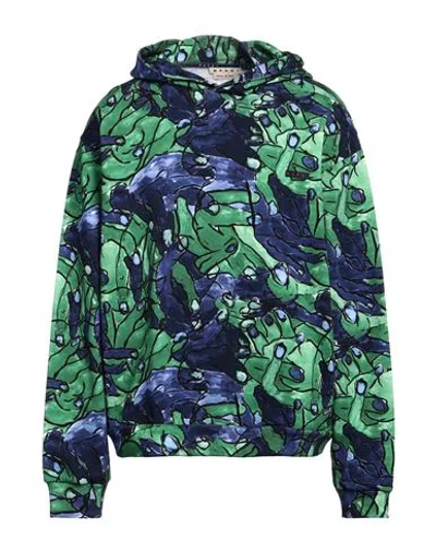 Marni Man Sweatshirt Green Size 44 Cotton