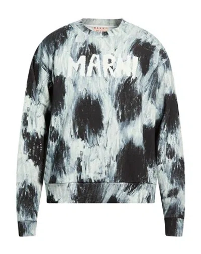 Marni Man Sweatshirt Grey Size 36 Cotton In Blue