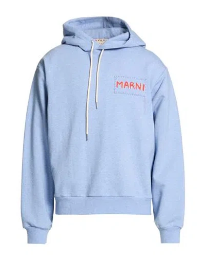 Marni Man Sweatshirt Light Blue Size 44 Cotton