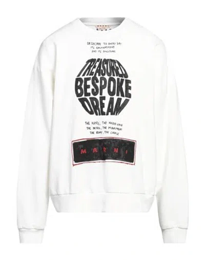 MARNI MARNI MAN SWEATSHIRT WHITE SIZE 40 COTTON, ELASTANE