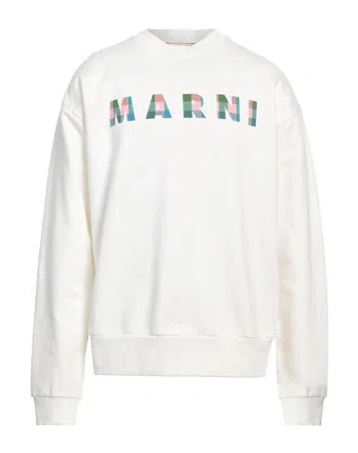 Marni Man Sweatshirt White Size 42 Cotton