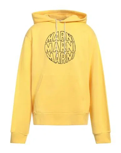 Marni Man Sweatshirt Yellow Size 42 Cotton