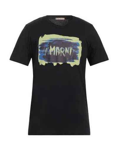 Marni Man T-shirt Black Size 46 Cotton In Black