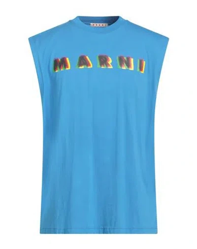 Marni Man T-shirt Blue Size 42 Cotton