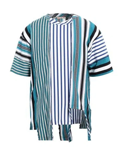 Marni Man T-shirt Deep Teal Size 40 Cotton, Polyester In Green