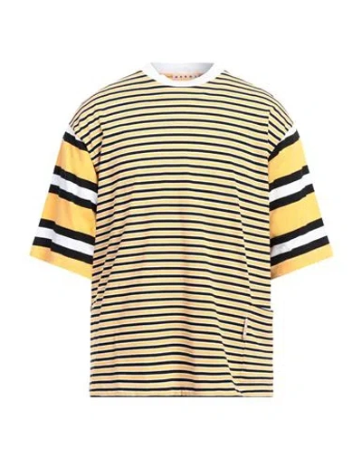 Marni Man T-shirt Ocher Size 44 Cotton In Yellow