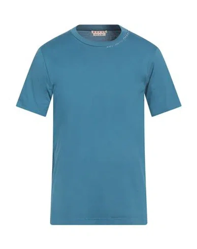 Marni Man T-shirt Slate Blue Size 42 Cotton