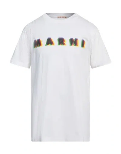 Marni Short-sleeve Cotton T-shirt In White