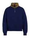 Marni Man Turtleneck Navy Blue Size 42 Virgin Wool In Navy Blue