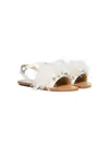 Marni Marabou Crystal-embellished Leather Sandals In White