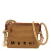 Marni Logo-embroidered Shoulder Bag