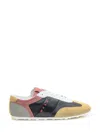 Marni Pablo Leather And Suede Sneakers In Multi