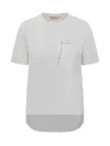 Marni T-shirt With Embroidered Pocket In White