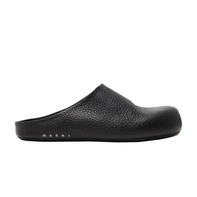 Pre-owned Marni Wmns Calfskin Fussbett Sabot 'black' | Women's Size 36.5