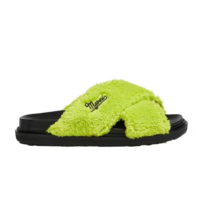 Pre-owned Marni Wmns Fussbett Sabot 'green Chartreuse' | Women's Size 37.5