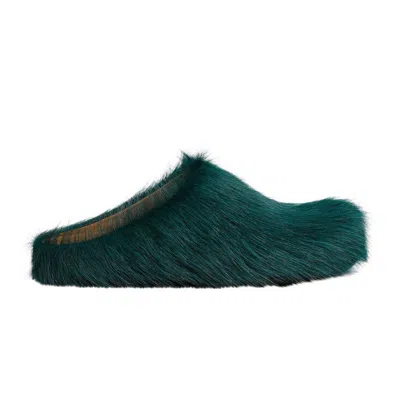 Pre-owned Marni Wmns Fussbett Sabot 'north Sea' | Green | Women's Size 36.5