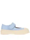 Marni Nappa Leather Mary Jane Ballerinas With Platform Sole In 蓝色