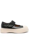 Marni Platform Sneakers With Velcro Strap In Black