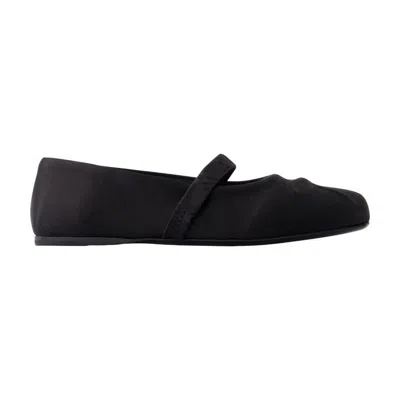 Marni Woman Ballet Flats Black Size 10 Textile Fibers