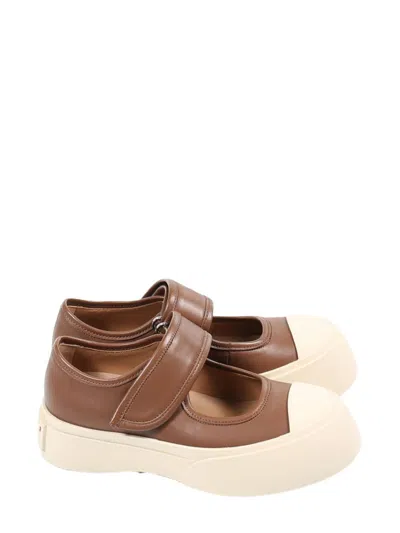 Marni Mary Jane Ballerinas In Nude