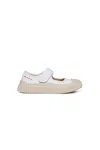 Marni Round Toe Sneakers In White