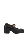Marni Black T-bar Mary Jane Pablo Heels In Black