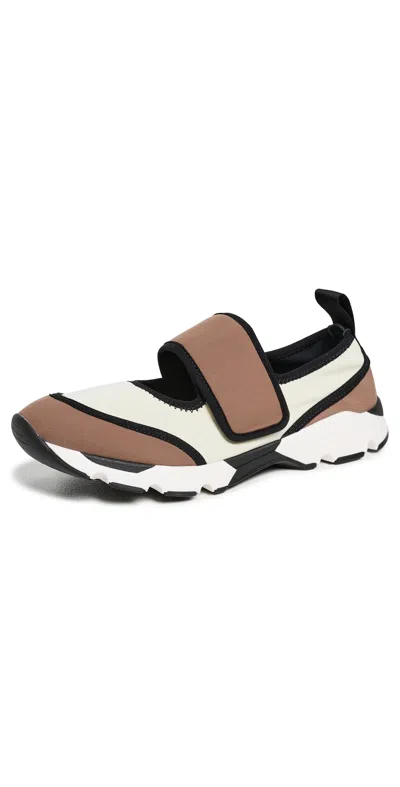 Marni Running Mary Jane Sneakers Multicolor In Animal Print