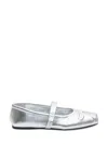 Marni Women Leather Mary Jane Shoes In Silver