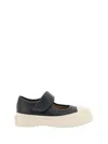 Marni Pablo Mary Jane Nappa Leather Sneakers In Black