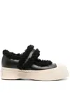 Marni Leather Sneakers In Black