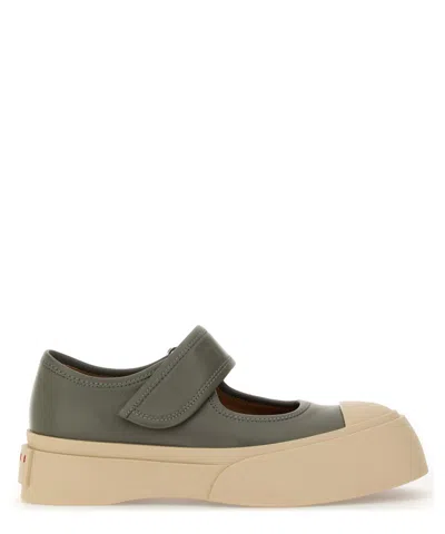 Marni Mary Jane Sneakers In Green