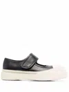 Marni Pablo Mary Jane Nappa Leather Sneakers In Black
