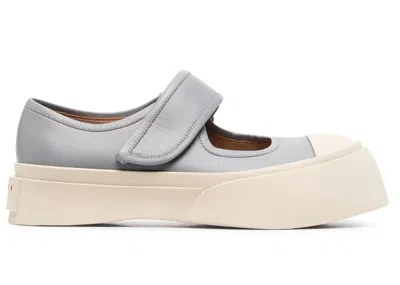 Pre-owned Marni Mary Jane (women's) Sneakers In Dolphin