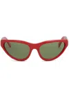 Marni Mavericks Logo-print Sunglasses In Brown