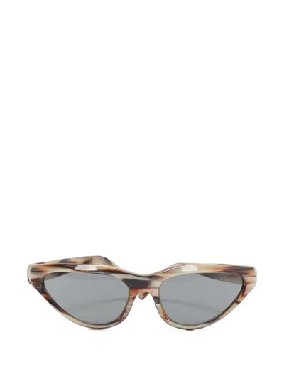 Pre-owned Marni Mavericks Starshell Cat-eye Sunglasses In Grey