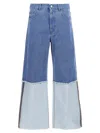 Marni Wide Leg Blue Jeans With High Turn-up