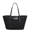Marni Medium Black Raffia-effect Trunkaroo Beach Bag In Black